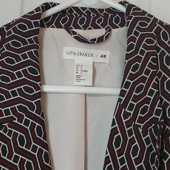 H&M GP & J Baker Gemometric Blazer - Picture 2 of 5